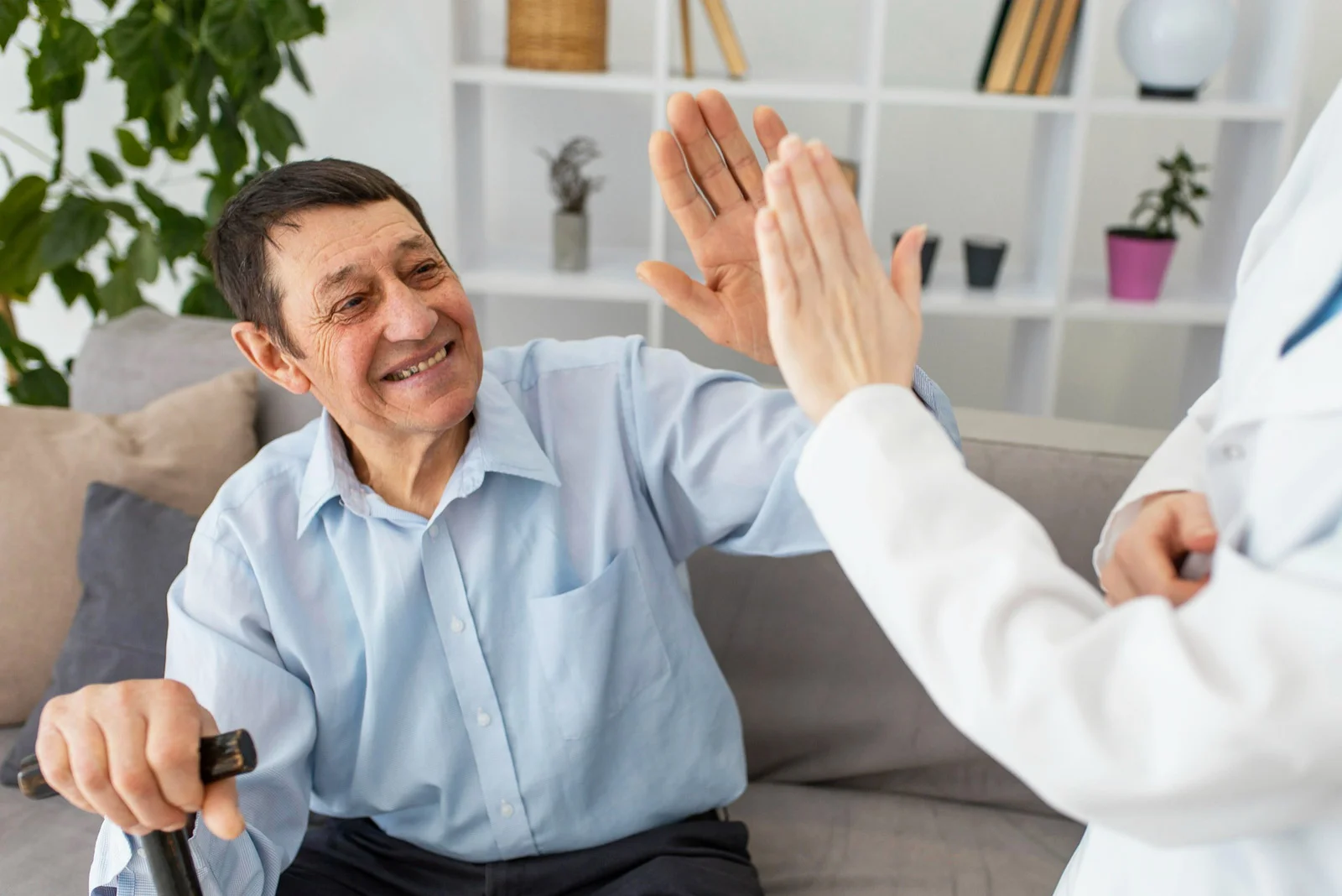 Zadowolony pacjent medycyny konopnej